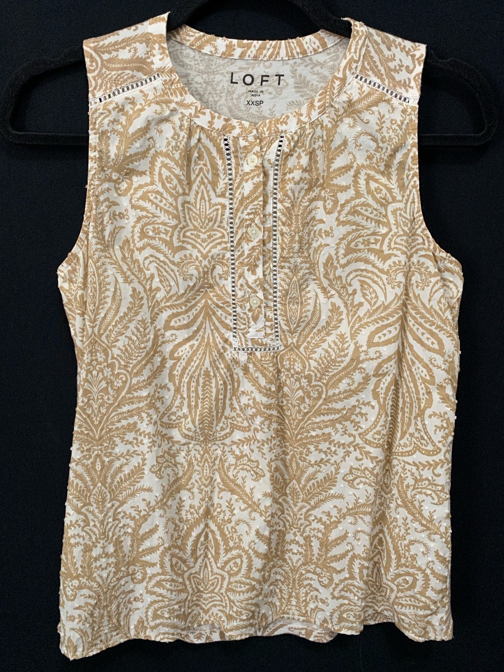 Loft Swiss Dot Sleeveless Top